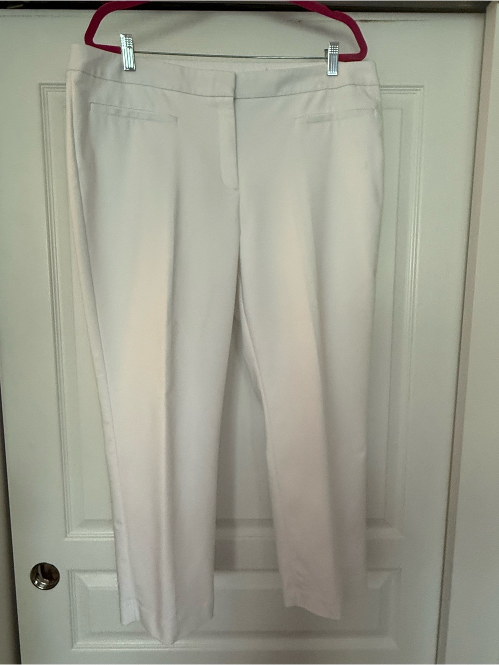 Chico’s Fabulously Slimming Fit Cream Dress Pants
